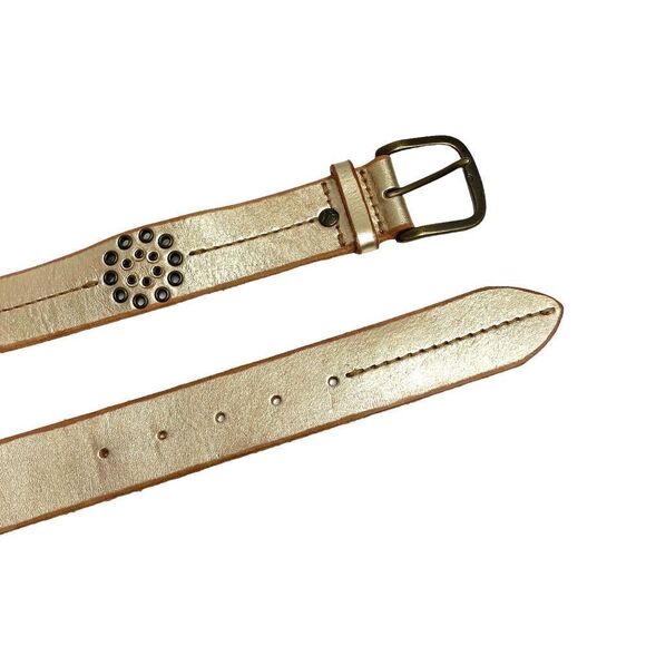 AE American Eagle leather studded belt sz‎ M western boho - Picture 4 of 8